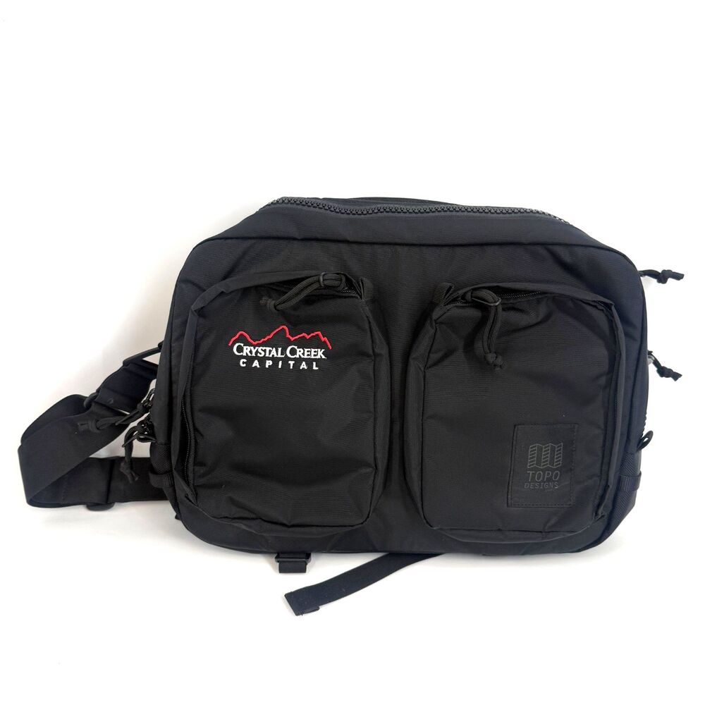 Topo Designs Global Briefcase Backpack Bag Black Commuter Pockets Office Laptop